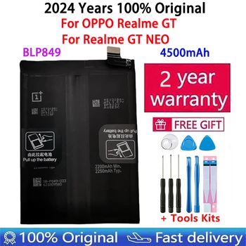 100% Oriģinālā New Augstas Kvalitātes BLP849 4500mAh Akumulatoru OPPO Realme GT / Realme GT NEO Mobilo Telefonu Baterijas Bateria