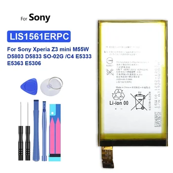 2600mAh LIS1561ERPC Tālruņa Akumulators Sony Xperia Z3 Kompakts Z3C Mini D5803 D5833 C4 E5303 E5333 E5363 E5306 Bateria