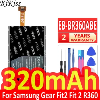 320mAh KiKiss Akumulatora EB-BR360ABE EB-BR365ABE Samsung Rīku Fit2 Pro Fitnesa SM-R365 R365 Rīku uzstādīt 2 Pro / Fit2 uzstādīt 2 R360
