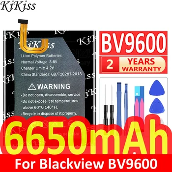 6650mAh KiKiss Jaudīgs Akumulators BV 9600 par Blackview BV9600/BV9600 Pro BV9600Pro Baterijas Bateria