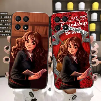 Anime H-Hermione-L-Luna Telefona Gadījumā HUAWEI Honor 9X 9 8 8X Max 90 80 70 60 50 30 20 Lite Pro 5G Gadījumā Būtiska Coque Shell Capa