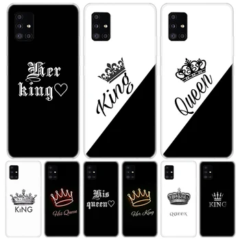 Cienītājiem King, Queen Tālrunis Case For Samsung Galaxy A52 A53 A54 A12 A13 A14 A22 A23 A24 A32 A33 A34 A72 A73 A42 A04S A02S A03S Vāciņu