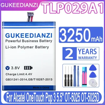 GUKEEDIANZI 3250mAh TLp029A1 Akumulatoru Alcatel OneTouch Pop 3 Pop3 5.5