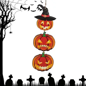 Halloween Durvju Zīme, Koka Apdares Happy Halloween Mājas Dekoru Spooky Karājas Ķirbju Dekors Halloween Puse Pagalmā