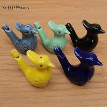 Krāsainu Zīmējumu, Keramikas Ūdens Putnu Svilpe Bathtime Mūzikas Instrumentu Rotaļlietas Bērniem Agrīnās Mācīšanās Izglītības Dāvanu Bērniem Rotaļlietas