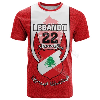 Libānas Valsts Customed Valsts Karogu, Emblēmu 3D Drukas Šķiedras T-Krekls Top Vasaras Mens Streetwear Bikses, Piedurknes Sporta Gadījuma