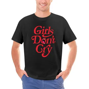 Meitenes Dont Cry T Krekls Mens Vēstuli Izdrukāt Y2K Classic Kokvilnas T Krekli Vasaras O-veida Kakla Harajuku Tee Kreklu Print Plus Lieluma Apģērbu