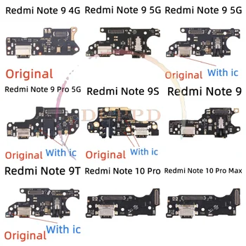 Oriģinālais USB Strāvas Lādētājs Uzlādes Ostas Valdes Dock Connector Flex Kabelis Xiaomi Redmi, Ņemiet vērā, 9 9S 9T 10 10T 10S Pro Daļas