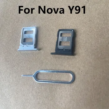 Par Huawei Honor Nova Y91 SIM Kartes ligzda Sim Kartes Turētāja Slota adapteri un Micro SD Kartes ligzda Turētājs Ar Bezmaksas Izvirzīto Pin Atslēga