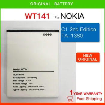 Rezerves Akumulators 3.8 V 2500mAh WT141 Tālruņa Akumulatora C1 2nd Edition TA-1380 Mobilo Tālruni, Uzlādējams Batteria+Sliežu ceļu Skaits