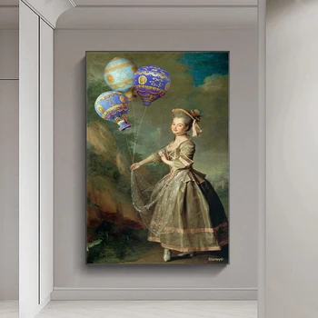 Smieklīgi Modernu Apģērbu Monas Lizas Gleznas Grafiti Mūsdienu Ielu Kultūras Mānīšanās Mākslas Krāsošana Sienas Plakāts Dzīvojamā Istaba Cuadros