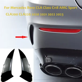 SPĪDUMS Par Mercedes Benz CLA Klases C118 AMG Sporta CLA200 CLA220 2020-2023 Automašīnas Aizmugurējo Buferi Sadalītāja Spoilers Canard Gaisa Ventilācijas Vāciņu