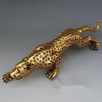 Vara, bronzas leopard, leopard gepards lielu feng shui rotājumi, Mājas, Mēbeļu dekoratīvie dāvanu kolekcija