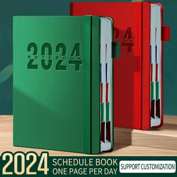 2024 Angļu Grafiku, Šī Plāna Grāmatiņa Notepad Plānu Vietas, Angļu Versija A5 Plānotājs Skolas Kancelejas Piederumi Programma