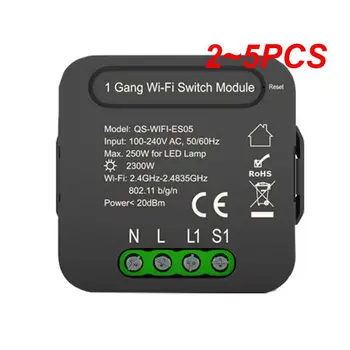 2~5GAB Tuya WIFI Smart Switch Mini 3A On-off Ierīces Dual 1/2 Way Remote Balss Grupas vadību Ar Gudru Dzīves Alexa
