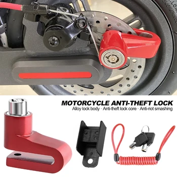 Anti-theft Lock Electric Scooter Disku Bremzes Slēdzene ar Tērauda Stiepli, Velosipēdu Mountain Bike Motociklu disku bloķēšanas Drošības Zādzības, Aizsargāt