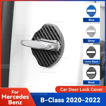 Auto Automašīnu Durvju Slēdzenes Aizsargātu Segtu Emblēmas Lietu, Nerūsējošā Tērauda Apdare Priekš Mercedes Benz B Klases 2020-2022 Piederumi