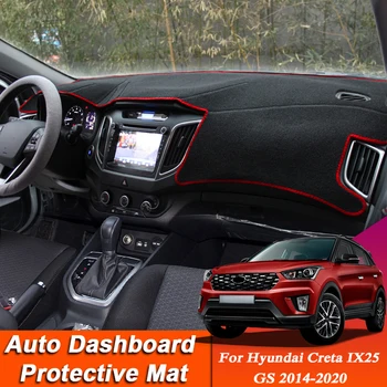 Auto Stils Par Hyundai Creta IX25 GS 2014. - 2020. GADAM LHD&RHD Paneļa Paklājiņš Aizsardzības, Iekšlietu Anti-Pad Ēnā Spilvenu Auto Piederumu