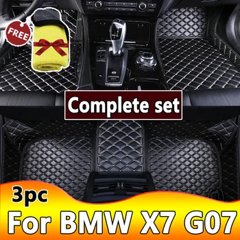 Automašīnas grīdas paklāji BMW X7 G07（Sešām vietām）2019 2020 Pasūtījuma auto pēdu Spilventiņi auto paklāju segumu interjera aksesuāri