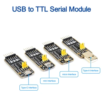 CH343G USB Uz UART/TTL Sērijas Sakaru Modulis Micro USB / Mini USB / Tipa-A / Tips-C Savienotāji Augstu datu Pārraides Ātrumu Transmisija