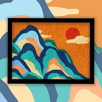 DIY Ainavu Sky Sērijas Digitālo Masas Krāsošanas trīsdimensiju Papīra Custom Dekoratīvais krāsojums