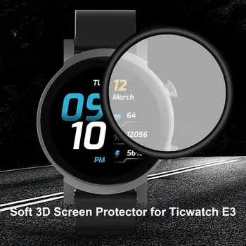 Ekrāna Aizsargs ForTicwatch E3 Pilnīgu Mīksto Aizsardzības Plēves Segumu Tic skatīties E3 SmartWatch Piederumi Aizsardzības Plēves