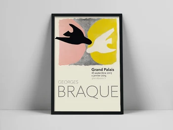 Georges Braque Grand Palais, Georges Braque izstāde druka, plakātu izstāde, kubisma, Georges Braque drukāt, Izstāžu poste