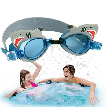 Jauns Ūdensnecaurlaidīgs Bērnu Peldēšanas Brilles Gudrs Peldēšanas Brilles Bērniem, Regulējama Siksniņa Silikona Karikatūra Spogulis Aizsargbrilles
