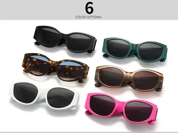 Modes Moderns Produkts, Kaķu Acu Saulesbrilles Sieviešu Retro Leopard Raksts Slīpumu, Plašu Kāju Briļļu Rāmja Vasaras Tūrisma Brilles