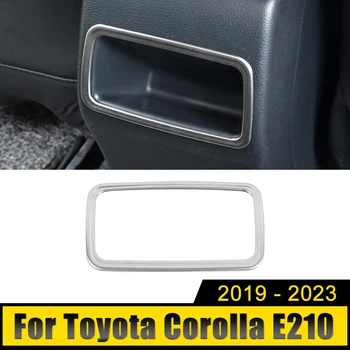 Nerūsējošā Automašīnas Aizmugurējā Gaisa Kondicionēšanas Ventilācijas Izvads Rāmja Vāks Melns, Uzlīmes Toyota Corolla 2019-2021 2022 2023 E210 Piederumi