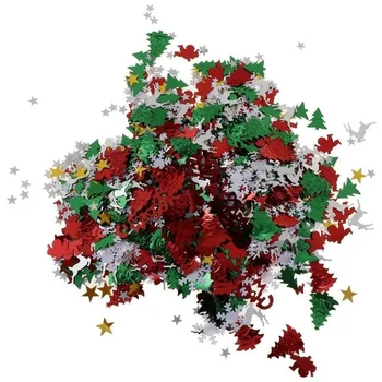Par 50g, Ziemassvētku Eglītes, Santa Galda Konfeti Sprinkles Izkliedes Partijas Apdare DIY Uzpildes Dekoratīvie Materiāli