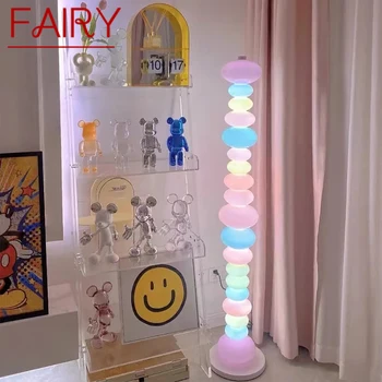 PASAKU Ziemeļvalstu Bērniem Grīdas Lampas Krāsu Mūsdienu Ģimenes Iiving Istaba Guļamistaba Radošumu LED Dekoratīvās Atmosfēru