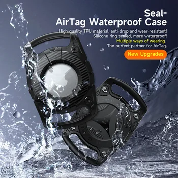 Piemērots Apple AirTag anti zaudējumu pet IP7 līmenī TPU pet suns pavadā ūdensizturīgs aizsardzības lietu vāku