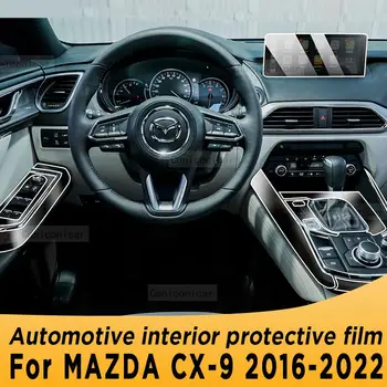 Priekš MAZDA CX9 2016-2022 ir 2021. Pārnesumkārbas Panelis Navigācijas Ekrāns Automobiļu Interjera TPU Aizsardzības Plēves Vāciņu Anti-Scratch Uzlīme