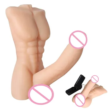 Reālistisks Dildo Vibratoru Rotaļlieta Vīrieša Ķermeni Sievietēm, Vaginālo Vibrācijas Stimulēs Buttplug Sieviešu Masturbator Lelle Pieaugušo Seksa Produkta