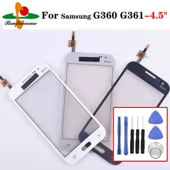 Samsung Galaxy DUOS Core Ministru G360 G360H G361 G361H G361F Touch Screen Panelis Sensors LCD Displejs 4.5