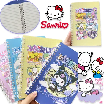 Sanrio Hello Kitty Spole Grāmata A5 Karikatūra Notepad Meitene Grāmatiņa Skolēnu Mācīšanās Skolas Kancelejas Piederumi Kawaii Kancelejas Preces, Dāvanu