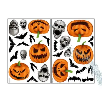 Spooky, Logu Uzlīmes, 2gab Halloween Uzlīmes, 11.8x7.8inch Biedējošu Halovīni Logu Rotājumi Halloween Logu Dekori Uzlīmēm