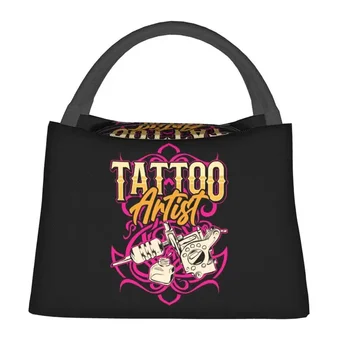 Tetovējums Mākslinieks, Mākslas Tintes Darba Izolētas Pusdienas Soma Sieviešu Portatīvo Siltuma Vēsāks Bento Box Pludmales Kempings Ceļojumu