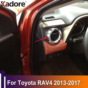 Toyota RAV4 RAV 4 2013 2014 2015 2016 2017 Iekšējā Gaisa Ventilācijas Izvads Segtu Durvju Rokturi Bļodā Apdares Auto Piederumi Chrome