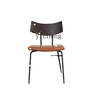 YY Ziemeļvalstu Retro Ēdamistabas Krēsls Importēti Sejas Izteiksmi masīvkoka Rūpniecības Stila Krēsls
